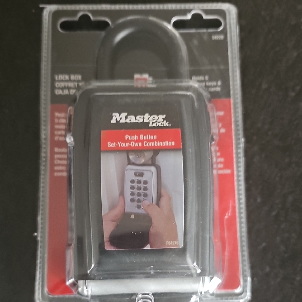 Black Combination Lock Box